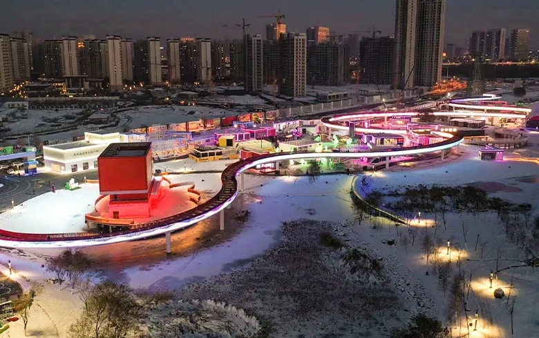 Nanxi Container Town Outdoor Lighting Project: Low-Temperature Resistant LED Solutions for Cold Climates